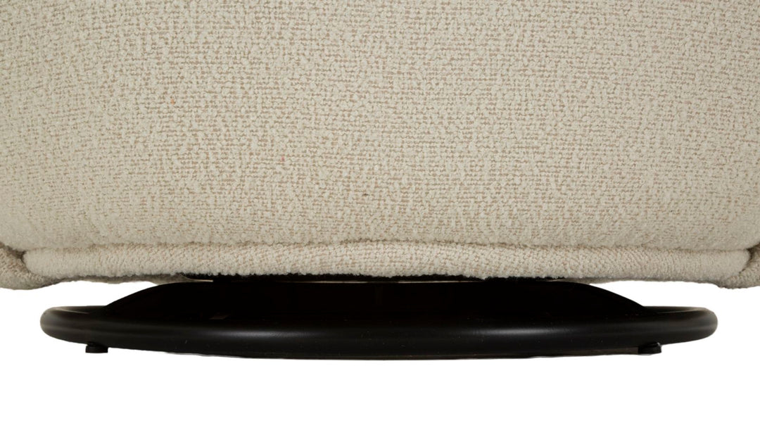 Lænetol i creme, polyester – 70x72x75, 44x5 cm