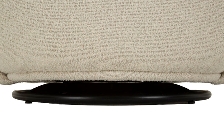 Lænetol i creme, polyester – 70x72x75, 44x5 cm