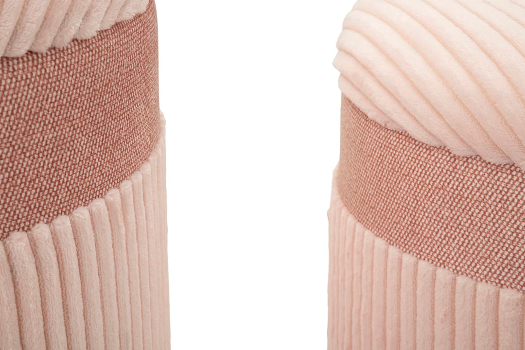 Taburetter i mdf og polyester – 40x5x49 og 35x42 og 31x38 cm