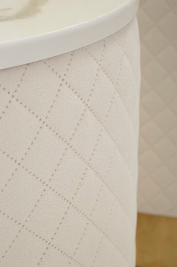 Glam sideborde i guldfarve, fyrretræ, mdf og metal