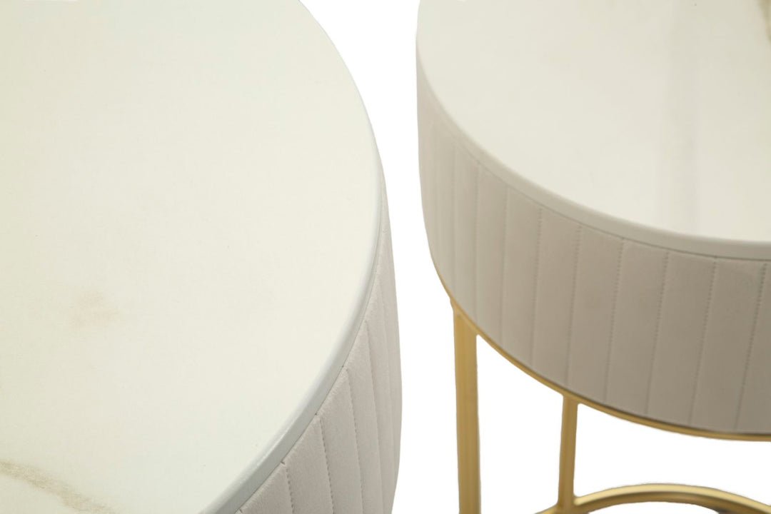 Glam bord i fyrretræ, mdf og metal – 50x90 40x70 cm