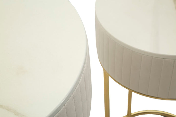 Glam bord i fyrretræ, mdf og metal – 50x90 40x70 cm