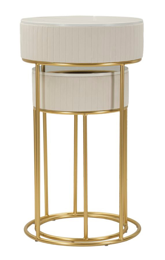 Glam bord i fyrretræ, mdf og metal – 50x90 40x70 cm