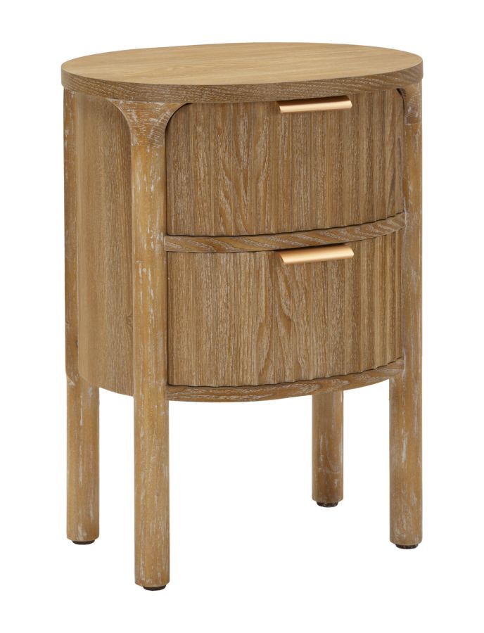 Moderne sengebord i træ, MDF and jern – 38x34x5 cm