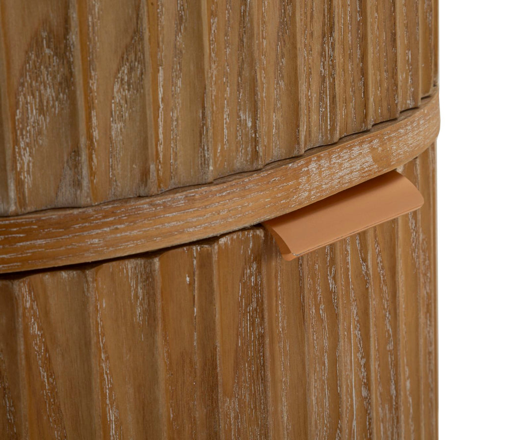 Elegant kommode i træ, MDF and jern – 38x33x5 cm