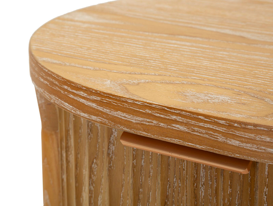 Elegant kommode i træ, MDF and jern – 38x33x5 cm