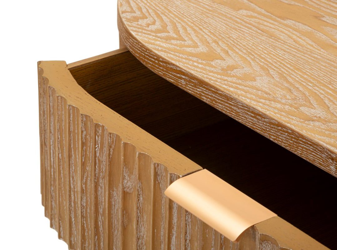 Elegant kommode i træ, MDF and jern – 81x46x82 cm