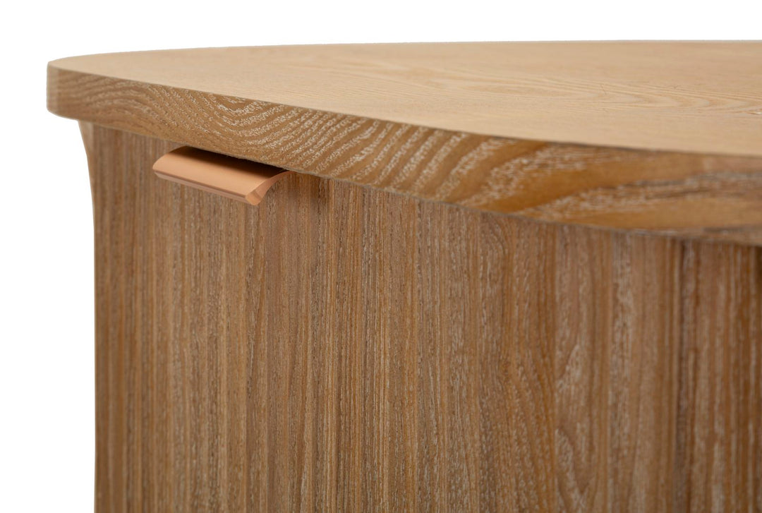 Moderne kommode i træ, MDF and jern – 80x5x47 cm