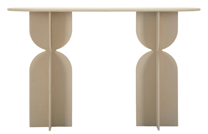 Konsolbord i creme, jern – 120x40x75 cm