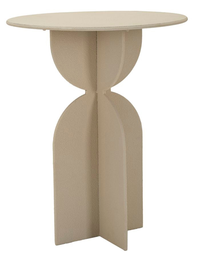 Bord i creme, jern – 45x58 cm