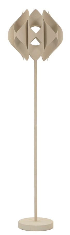 Lampe i creme af jern – 39x5x155 cm