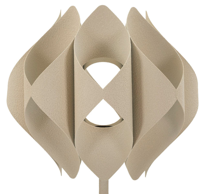 Lampe i creme af jern – 39x5x155 cm