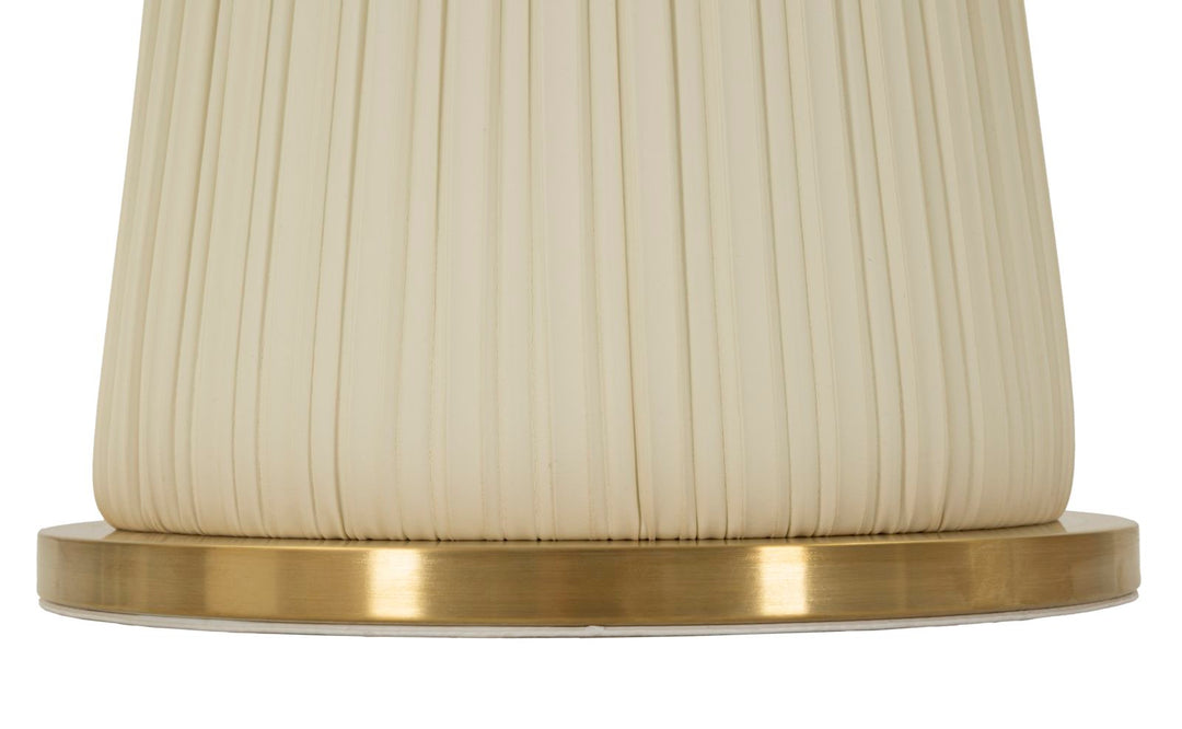 Glam bord i guldfarve og marmor-look, metal, keramik og polyester – 60x54 cm