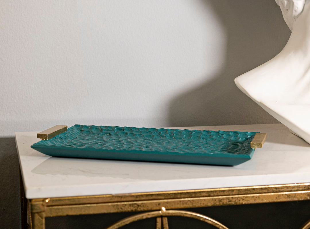 Glam bakke i polyresin – 34x19x5 cm