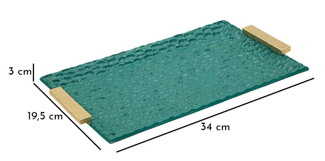 Glam bakke i polyresin – 34x19x5 cm