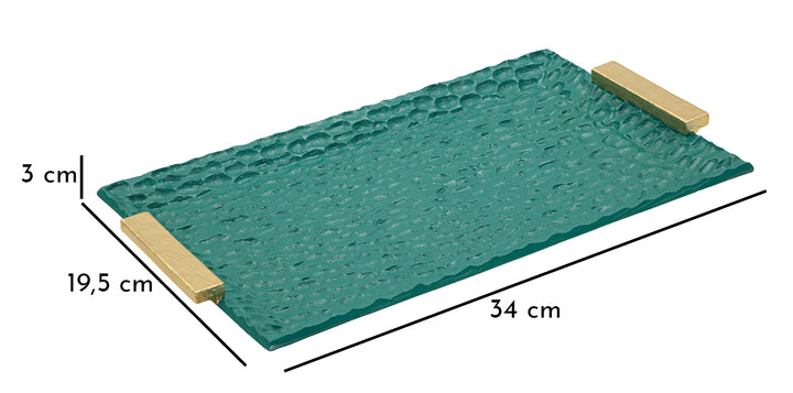 Glam bakke i polyresin – 34x19x5 cm