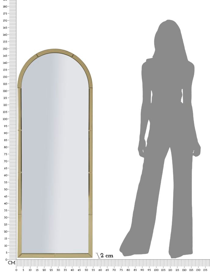 Glam spejl, 55x2x150 49x144 cm