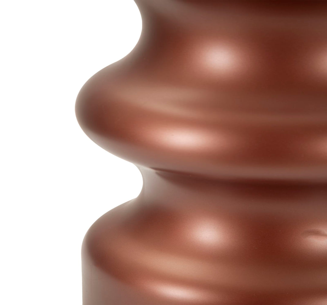 Glam bordlampe i guldfarve af glas, metal og stof – 36x5x56 cm