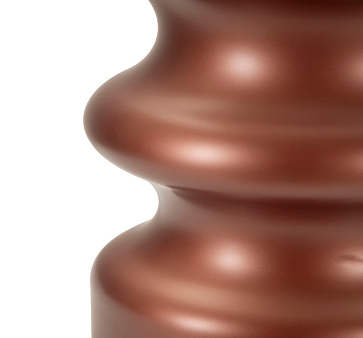 Glam bordlampe i guldfarve af glas, metal og stof – 36x5x56 cm