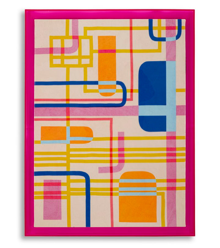 Canvas print af fyrretræ, lærred og plast – 60x3x3 cm