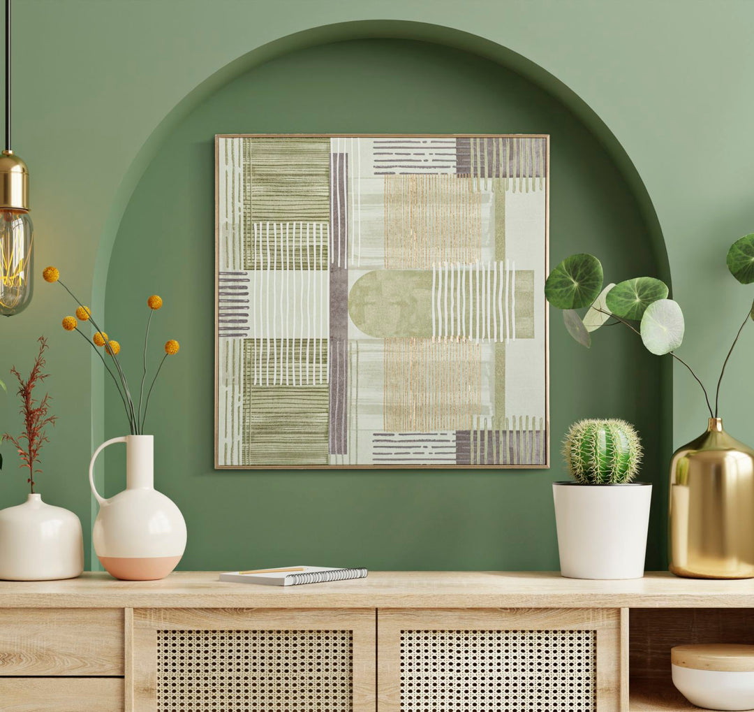 Canvas print, fyrretræ, lærred og plast  – 60x3x60 cm