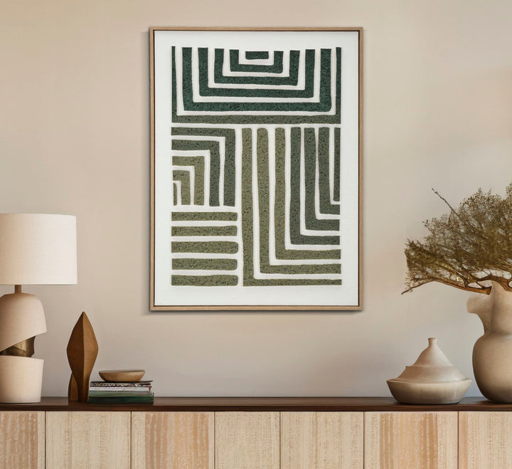 Billedramme af fyrretræ, lærred og plast – 60x2x9 cm - canvas print