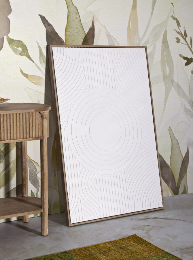 Billedramme af fyrretræ, lærred og plast – 80x3x8 cm - canvas print