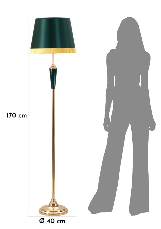 Glam lampe i jern og stof – 40x170 cm