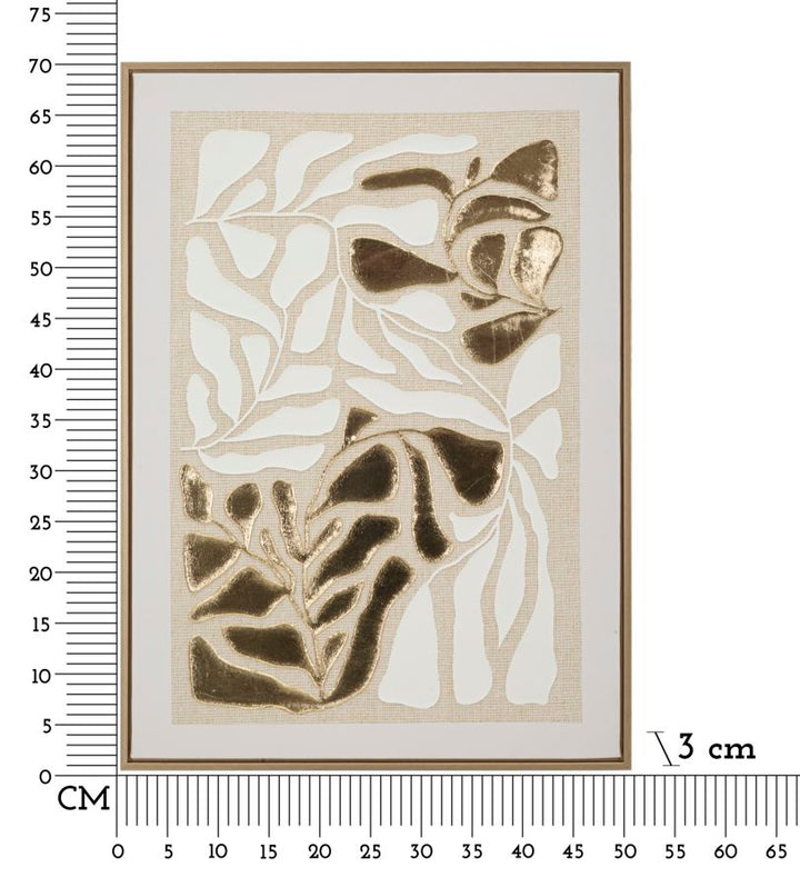 Canvas print af fyrretræ, lærred og plast – 50x3x70 cm