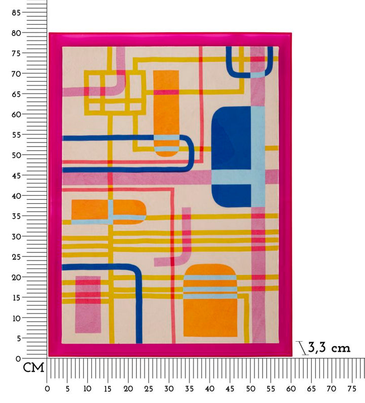 Canvas print af fyrretræ, lærred og plast – 60x3x3 cm