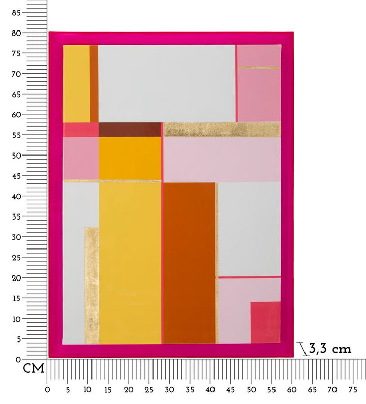 Canvas print, fyrretræ, lærred og plast – 60x3x3 cm