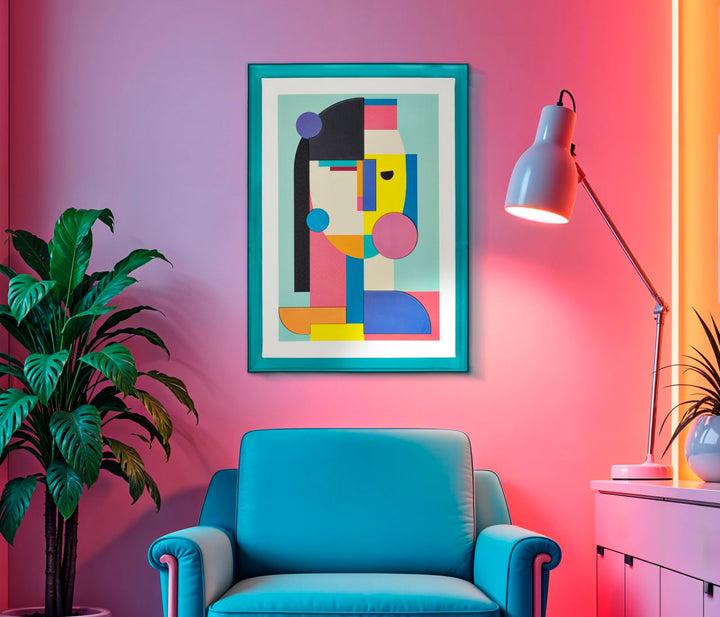 Canvas print af fyrretræ, lærred og plast – 50x3x3 cm