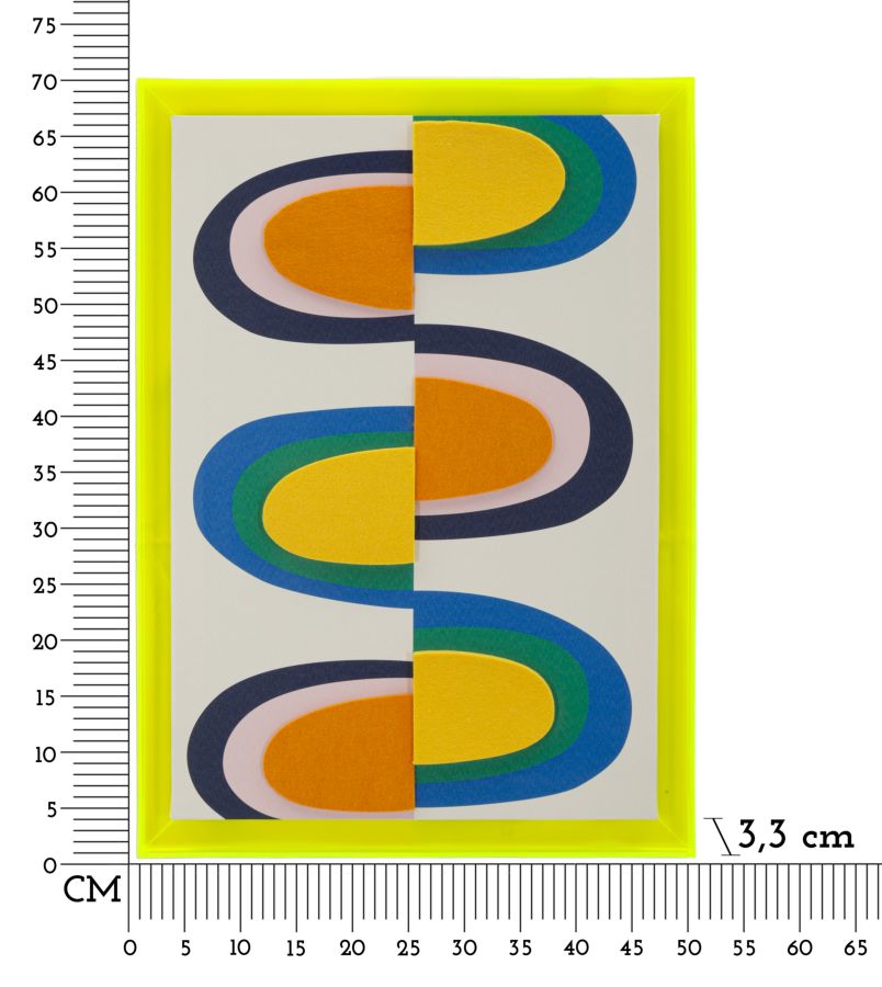 Billedramme af fyrretræ, lærred og plast – 3x3x70 cm - canvas print