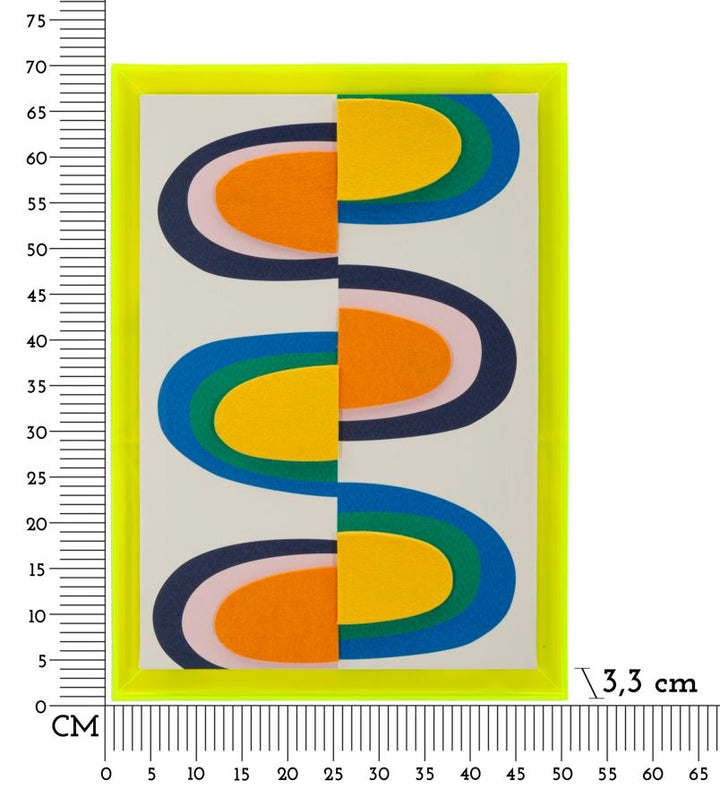 Billedramme af fyrretræ, lærred og plast – 3x3x70 cm - canvas print