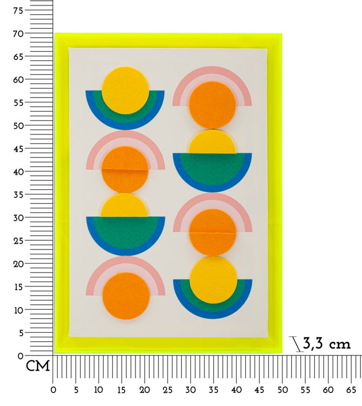 Billedramme af fyrretræ, lærred og plast – 3x3 cm - canvas print