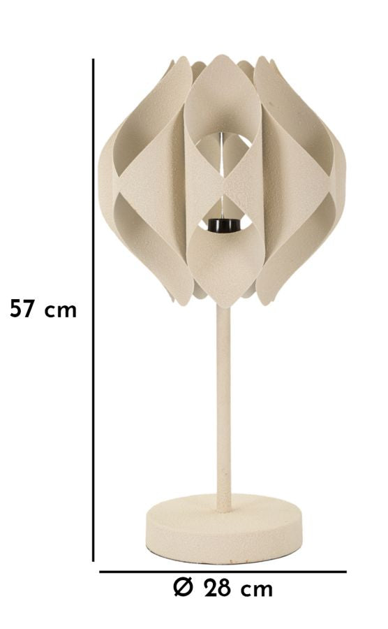 Bord i creme af jern – 28x57 cm