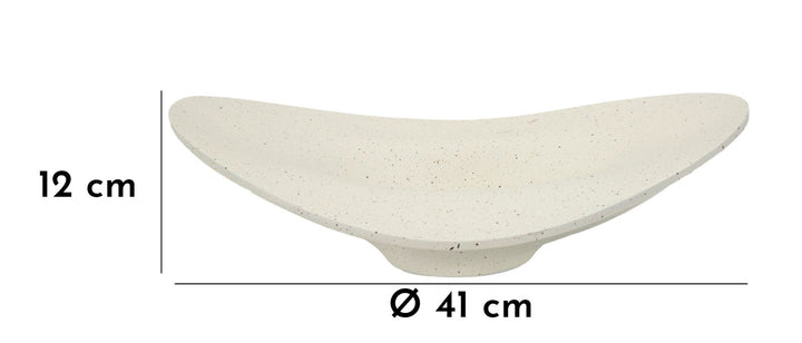 Bakke i creme af polyresin – 41x41x12 cm