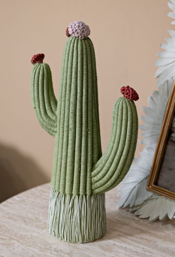 Pyntekaktus i polyresin – 13x7x25 cm