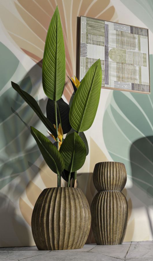 Vase i grøn – 32x5 cm