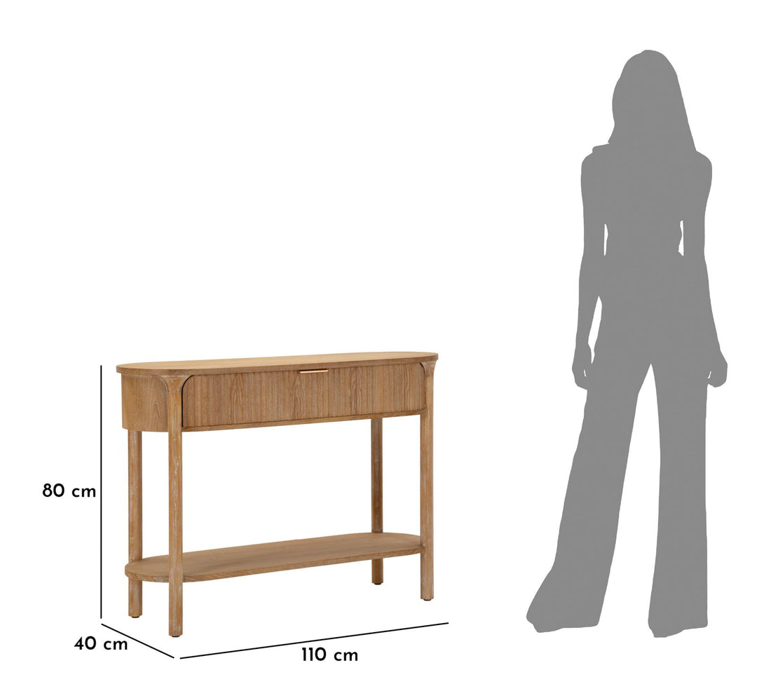 Moderne konsolbord i træ, MDF and jern – 110x40x80 cm