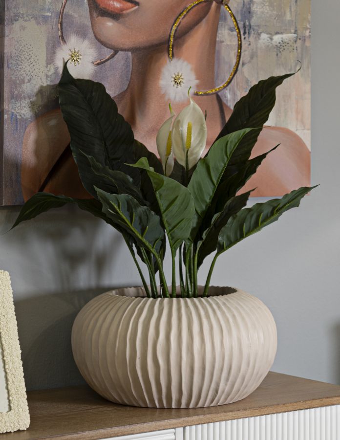 Vase i cremehvid – 35x18 cm