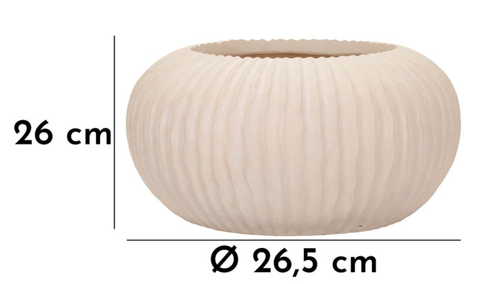 Vase i cremehvid – 35x18 cm