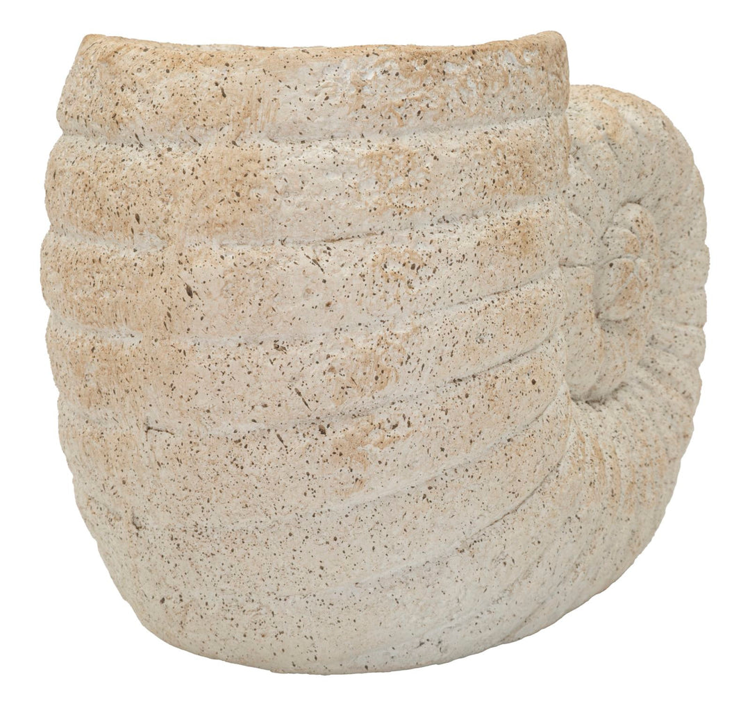 SHELL SAND VASE -A- CM 33X19X23 (ÅBNING CM Ø 13)