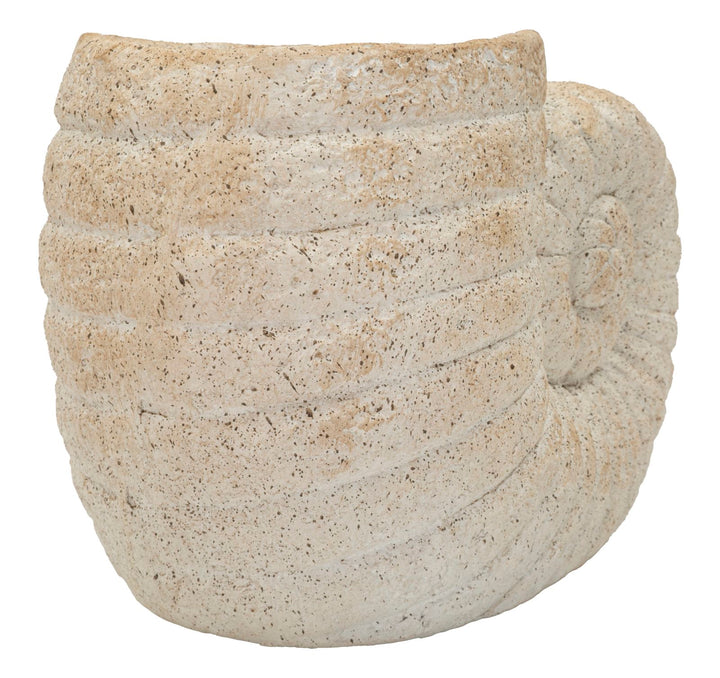 SHELL SAND VASE -A- CM 33X19X23 (ÅBNING CM Ø 13)