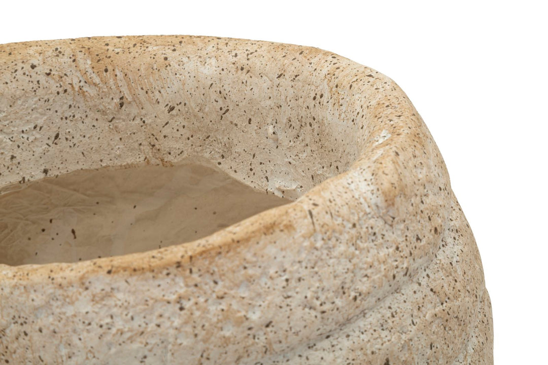 SHELL SAND VASE -A- CM 33X19X23 (ÅBNING CM Ø 13)