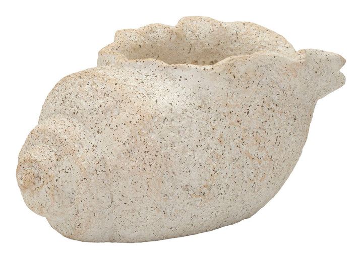 SHELL SAND VASE -B- CM 35X23X18 (ÅBNING CM Ø 17 x 14)