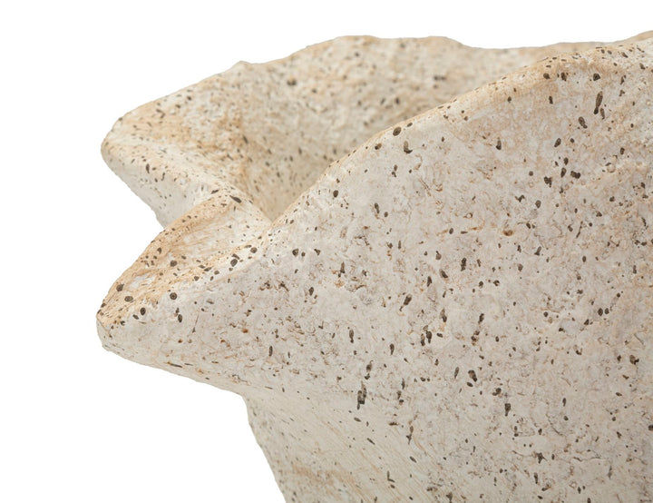 SHELL SAND VASE -B- CM 35X23X18 (ÅBNING CM Ø 17 x 14)