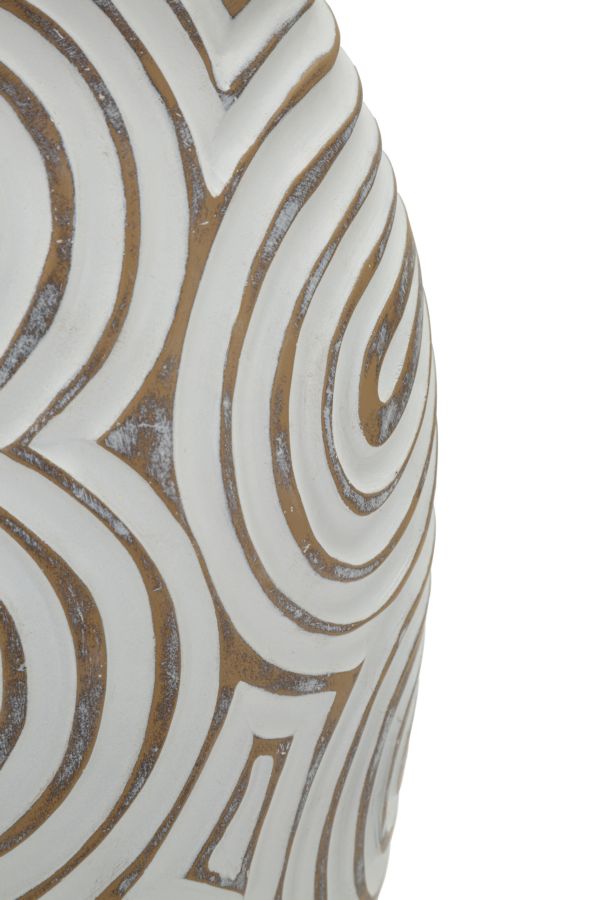 OBLIX RESIN VASE CM Ø 19,5X35 (HOLE CM Ø 10,5)