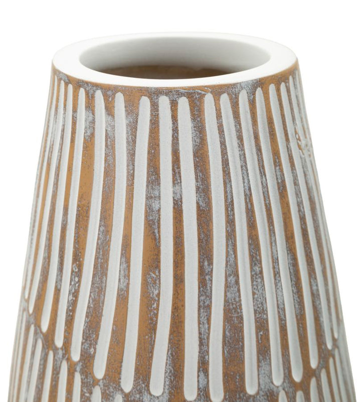 HANOI RESIN VASE CM Ø 17X47 (HOLE CM Ø 6)