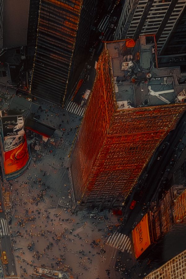 Lærredsprint New York med ramme -B- (72 x 4 x 102 cm)
